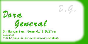 dora general business card